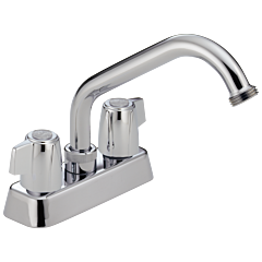 PEERLESS BY DELTA 4" LAUNDRY TUB FAUCET CP 2 HANDLE
