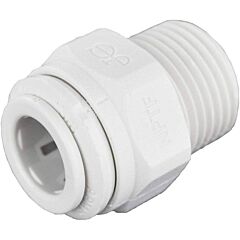 1/4 PUSH FIT X 3/8 MIP ADAPTER  MALE PLASTIC
