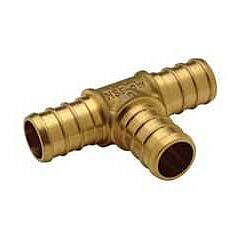3/4 X 1/2 X 3/4 BRASS PEX TEE