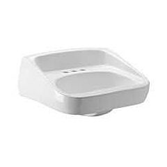 ZURN 20 X 18 HIGH BACK WALL HUNG LAV, 4" C/C
