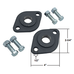 1 1/4 CAST IRON PUMP FLANGE PAIR