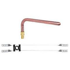 1/2" ASTM F1960 PEX, 4" x 8", Lead-Free, Type L Copper, Stubout Elbow Kit with StrongArm Bracket/(1) 1/2" Lock Block for 16" Stud Bay
