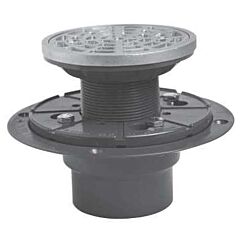 SHOWER DRAIN BOLT ON HVY DUTY ROUND, CAST NICKEL STRAINER