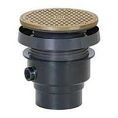 SIOUX CHIEF 3" PVC NICKEL BRONZE CLEANOUT FINISH LINE