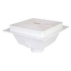 SIOUX CHIEF 12" X 12" PVC SQUARE SLOP FLOOR SINK 2" OUT
