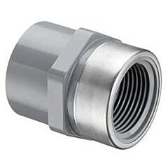 3/4" x 3/4", Socket x SR FPT, Schedule 80, Lead-Free, Gray, Injection Molded CPVC, Standard, Straight, Female Adapter