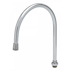 Swivel Gooseneck, 8-3/4" Spread, 12-1/16" Height, 5-9/16" Clearance