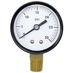PRESSURE GAUGE 0-30# 2" FACE