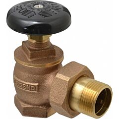 1" ANGLE RADIATOR VALVE STEAM 