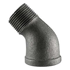 1/2" BLACK STREET 45 ELL