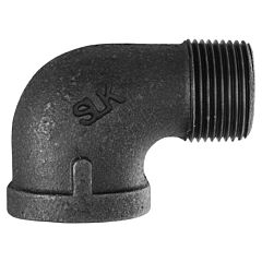 3" ST 90' ELBOW BLACK