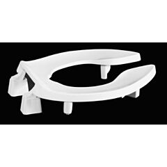 CENTOCO 2" ADA LIFT SEAT HEAVY DUTY OPEN FRONT LESS COVER SS HINGE ROUND BOWL