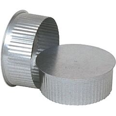 4" GALV. FUME CAP No Crimp 4-310