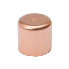 1/2" ID x 5/8" OD, C, Wrot Copper, Round Head, Tube Cap