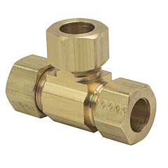 1/4" OD COMP TEE BRASS