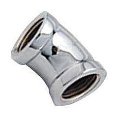 1" 45' ELBOW CHROME BRASS