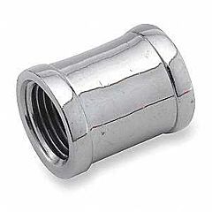 3/8" COUPLING CHROME BRASS