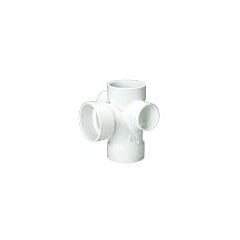 3 X 2 PVC SCH40 DOUBLE CROSS  TEE W/RH & LH INLET