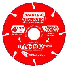 DIABLO 4.5 in. Diamond Wheel for Metal Cutting