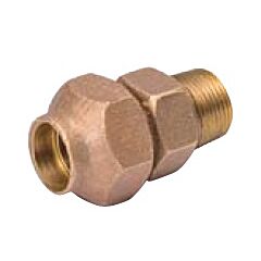 3/4" x 3/4", Flare x MPT, 100 PSI, Lead-Free, Cast Bronze, Straight, Male Adapter