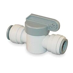 1/4 X 1/4 PUSH FIT BALL VALVE  PLASTIC