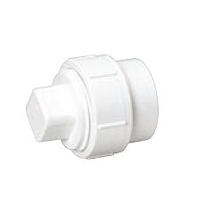 6" PVC SCH40 FITTING C.O. W/PLUG