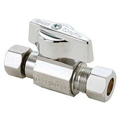 RETRO BALL STOP 3/8 CMP X 3/8 COMPRESSION FEMALE SWIVEL