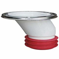 OFFSET CLOSET FLANGE W/ RUBBER GASKET FITS INSIDE 4"