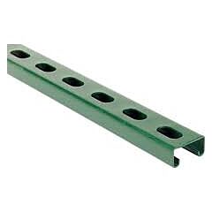 13/16"" X 1-5/8"" X 10' SLOTTED UNI-STRUT GREEN 14 GA